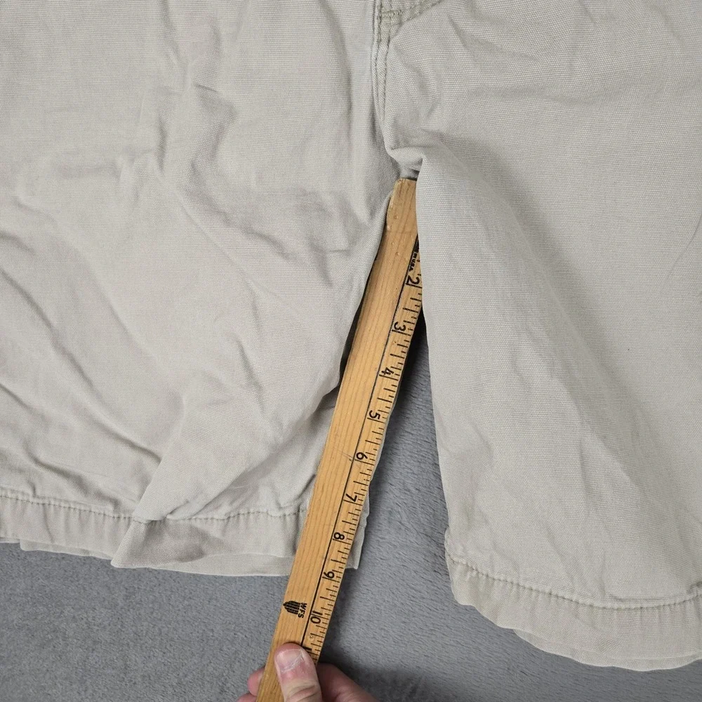 Carhartt Cargo Shorts Mens 42 Beige Relaxed‎ Fit Utility Pockets Workwear